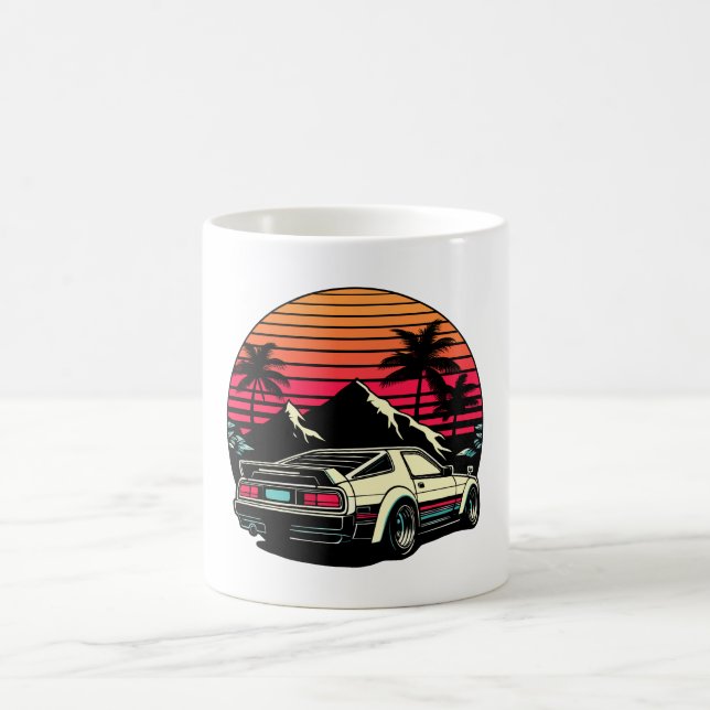 JDM car Japanese Retro Car Racing Drifting Legend  Coffee Mug (Center)