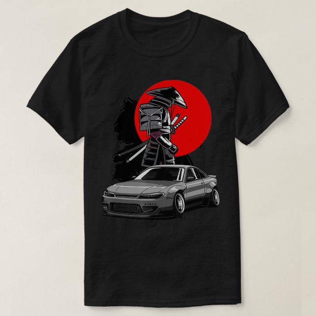 JDM S15 Silvia Japan Drift  Samurai Tuning  T-Shirt (Design Front)