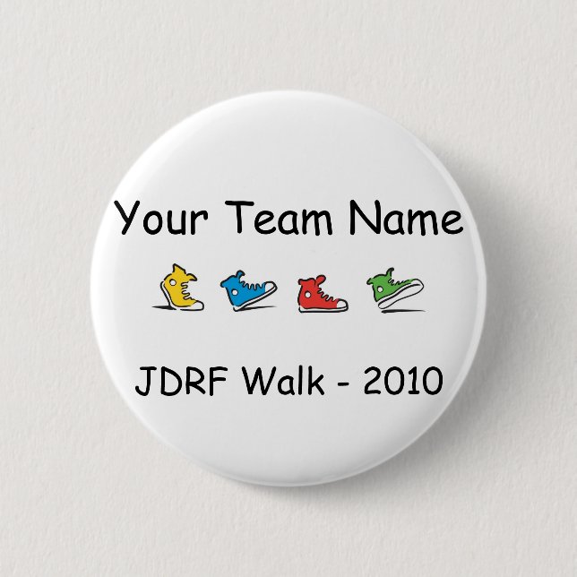 JDRF Walk team button 2010 (Front)
