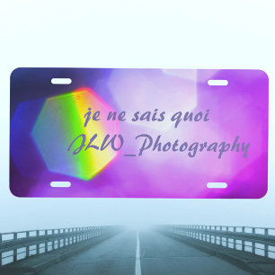 Je ne sais quoi dazzling vanity license plate