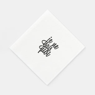 "Je Ne Sais Quoi" French Quote Paper Napkins