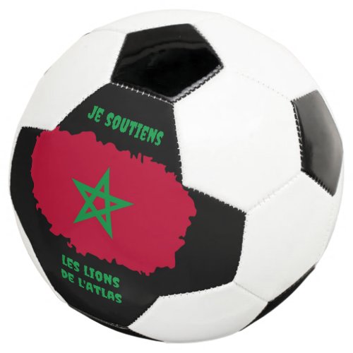 je_soutiens_lions_atlas_maroc soccer ball