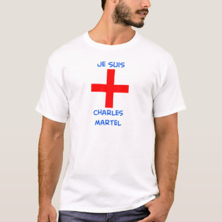 je suis charles martel crusader cross T-Shirt