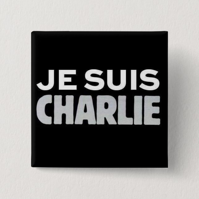Je Suis Charlie Button (Front)