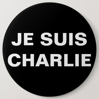 JE SUIS CHARLIE - I AM CHARLIE PINBACK BUTTON