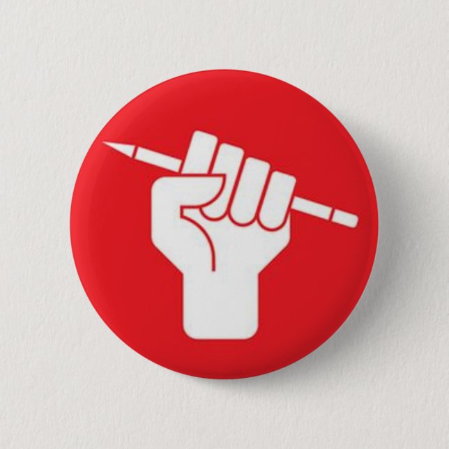 Je Suis Charlie #JeSuisCharlie PARIS Pinback Button (Front)