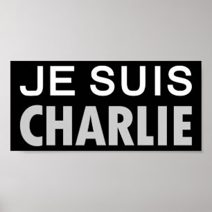 JE SUIS  CHARLIE - national unity people Poster