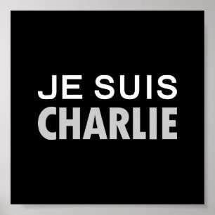 JE SUIS  CHARLIE - national unity people Poster