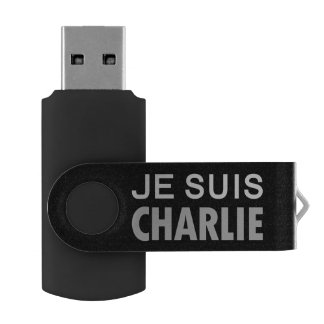JE SUIS CHARLIE - national unity people USB Flash Drive