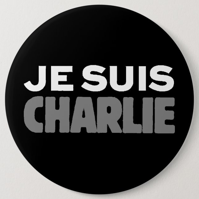 Je Suis Charlie Pinback Button (Front)