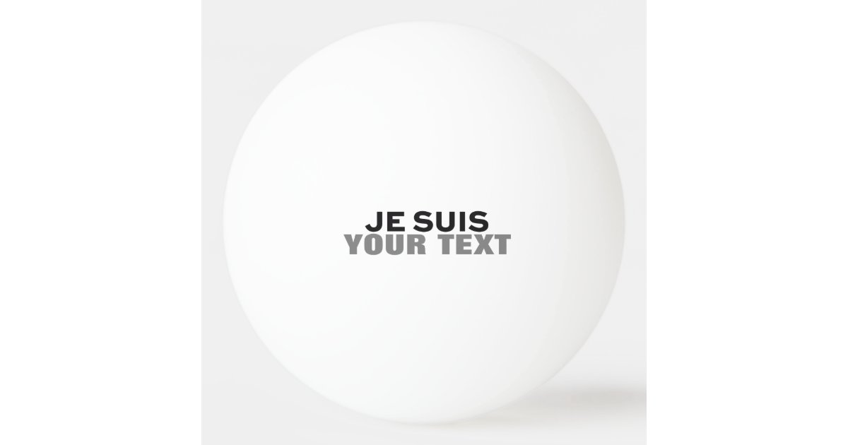 Je Suis Charlie Print Custom Ping Pong Balls Zazzle Com