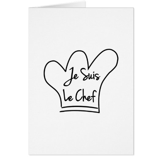Je Suis Le Chef Cards (Front)