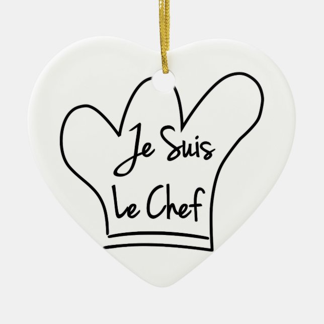 Je Suis Le Chef Ceramic Ornament (Front)