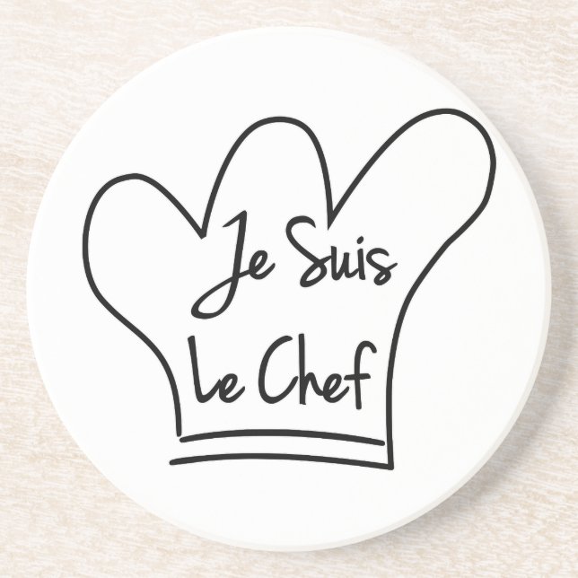 Je Suis Le Chef Drink Coaster (Front)