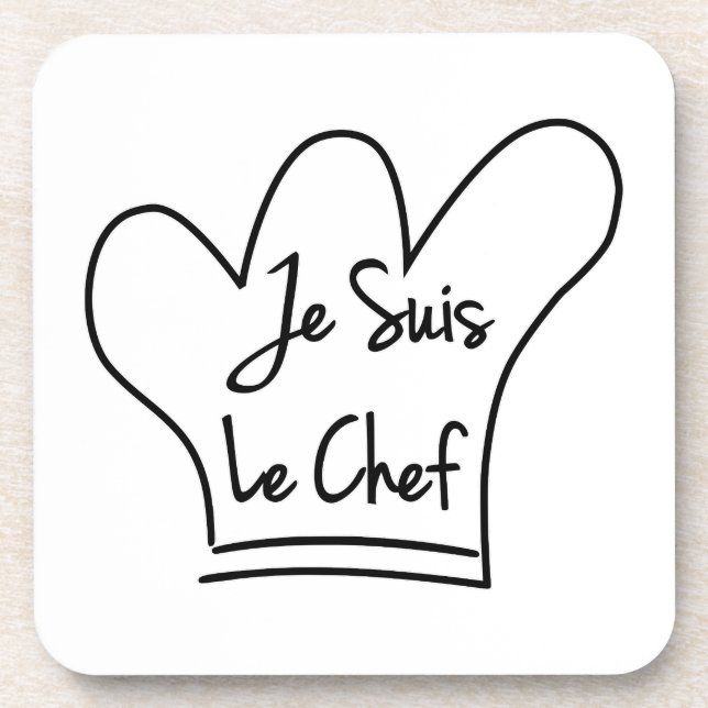 Je Suis Le Chef Drink Coaster (Front)