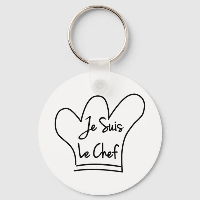 Je Suis Le Chef Keychain (Front)