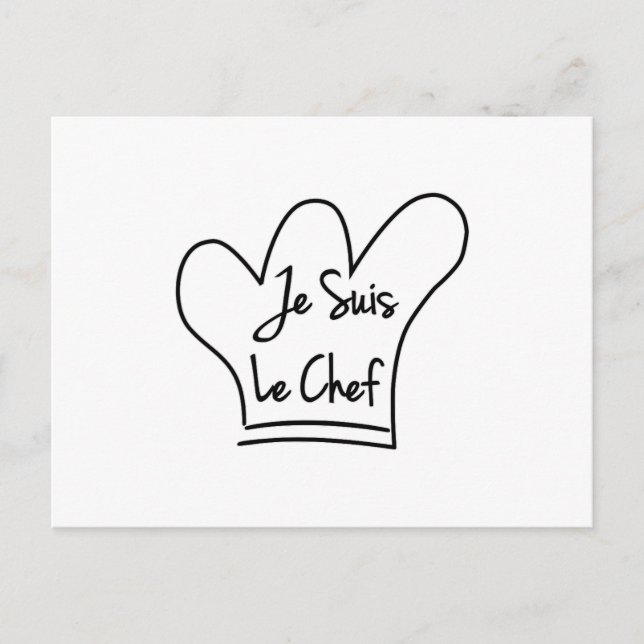 Je Suis Le Chef Postcard (Front)