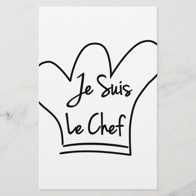 Je Suis Le Chef Stationery (Front)