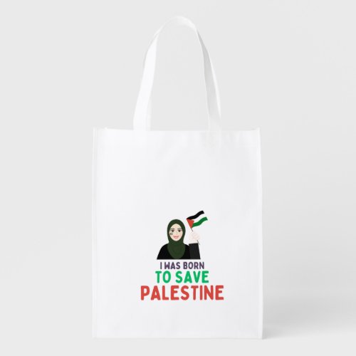 je suis n pour sauver ma Palestine Grocery Bag