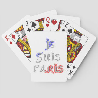Je Suis Paris Art Print Poker Cards