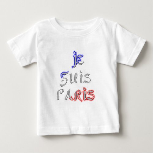 Je Suis Paris I love Paris Baby T_Shirt
