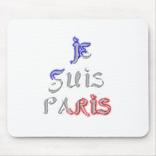 Je Suis Paris I love Paris Mouse Pad