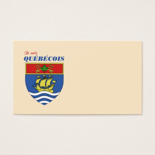 Je suis Quebecois (Front)