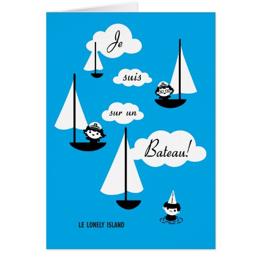 Je suis sur un Bateau! Cards (Front)