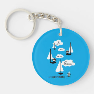 Je suis sur un Bateau! Keychain