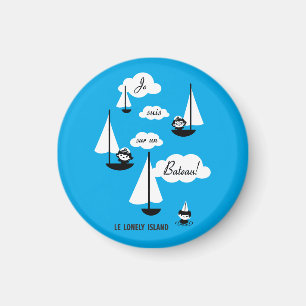 Je suis sur un Bateau! Magnet