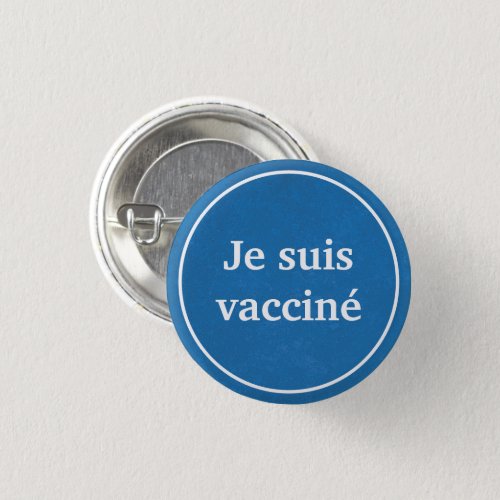 Je suis vaccin Blue French Language Button
