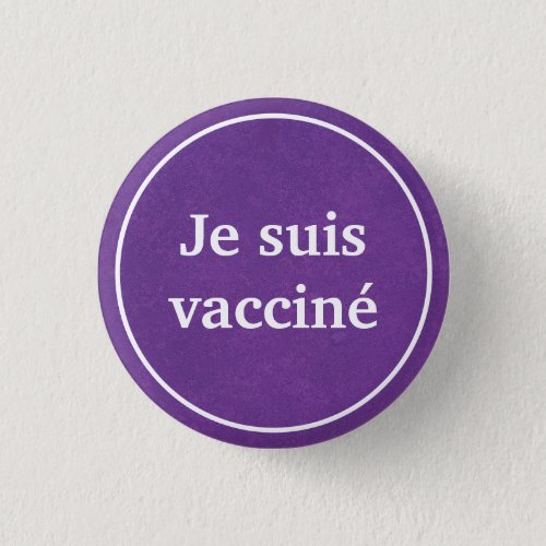 Je suis vaccin Purple French Language Button