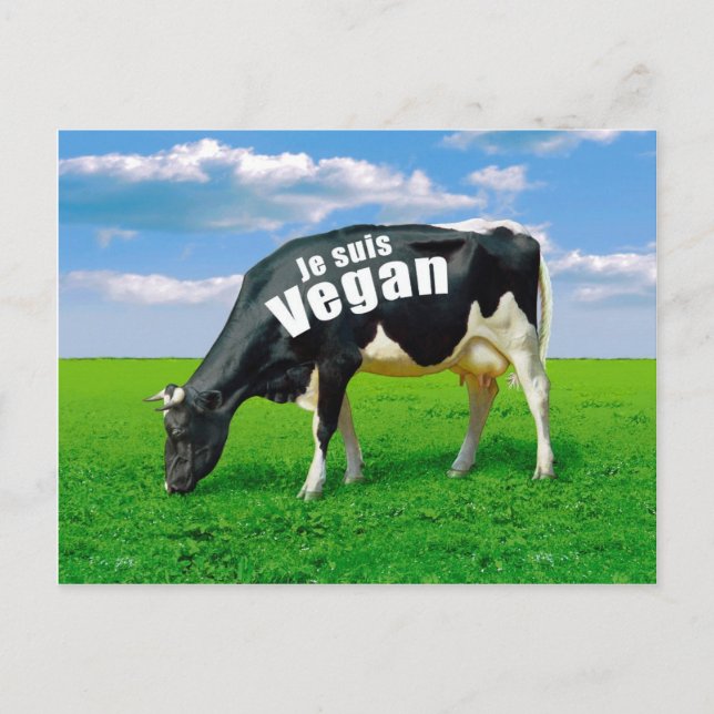 Je suis Vegan Postcard (Front)
