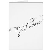 Je T adore (Front)