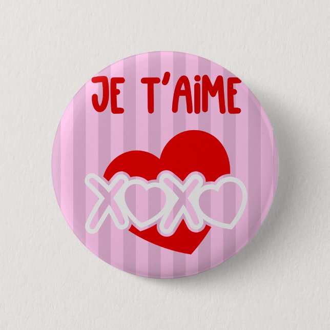 Je t’aime. button (Front)