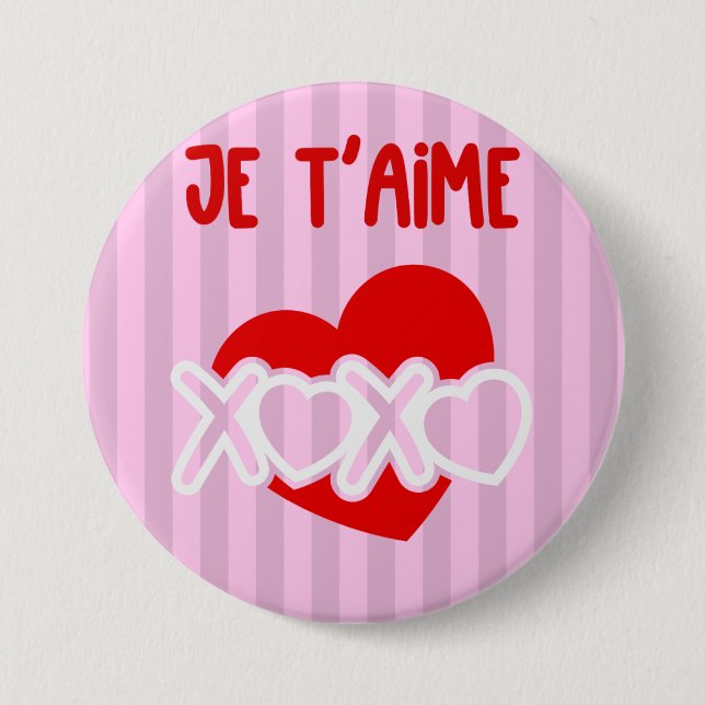 Je t’aime. button (Front)