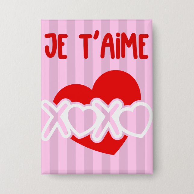 Je t’aime  button (Front)