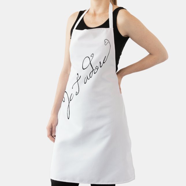 Je T'adore I Adore You in French Apron (Insitu)