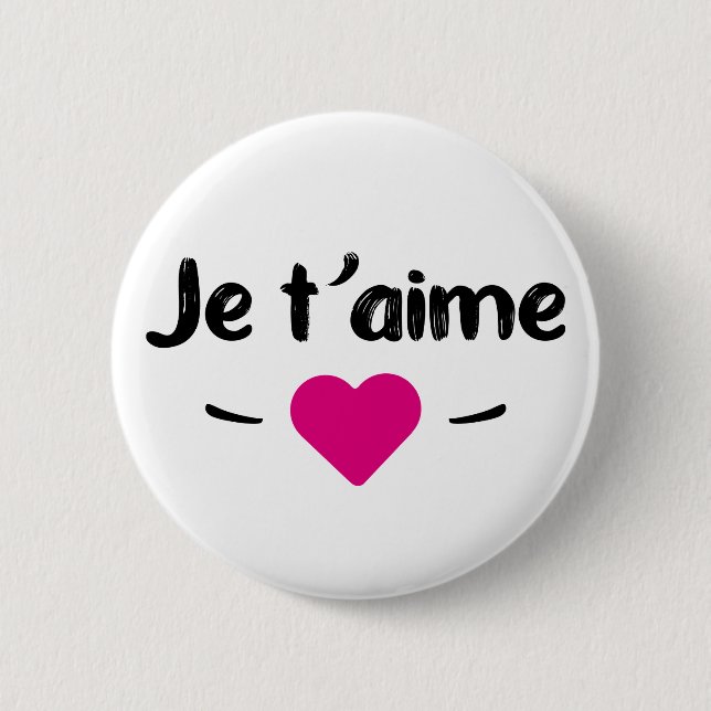 Je t'aime button (Front)