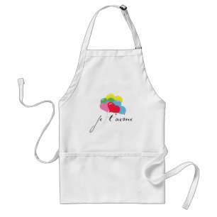Je' taime (I love you) Adult Apron