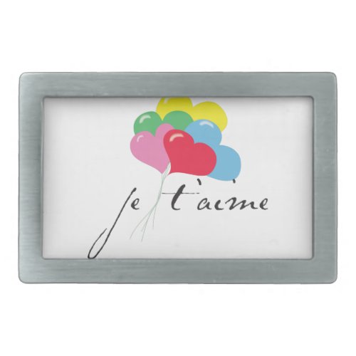 Je taime I love you Belt Buckle