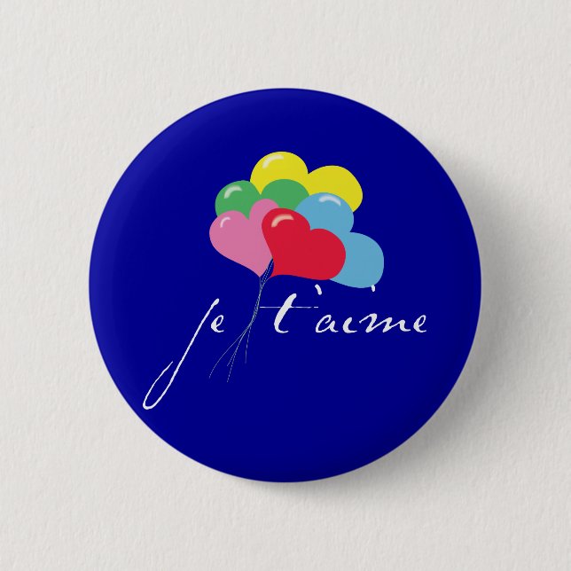 Je' taime (I love you) Button (Front)
