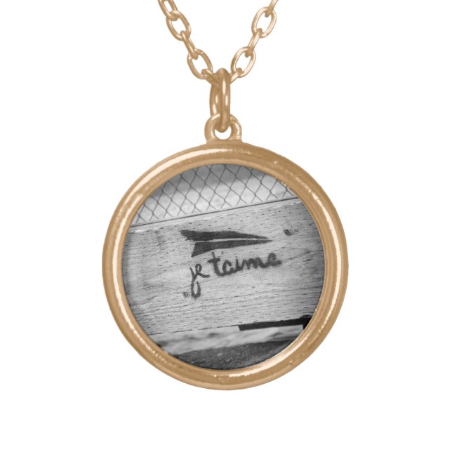 Je T'aime (I Love You) Necklace (Front)