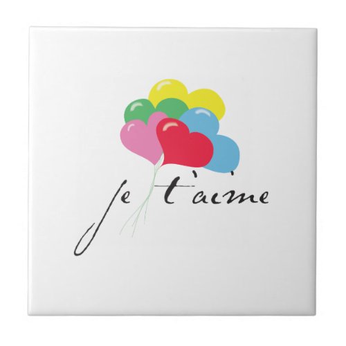 Je taime I love you Tile