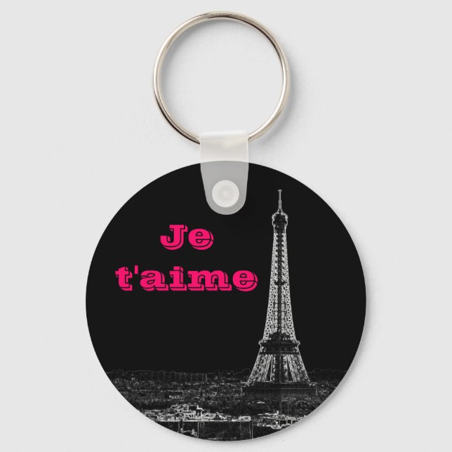 Je t'aime keychain (Front)