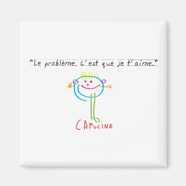 "Je t'aime" magnet (Front)