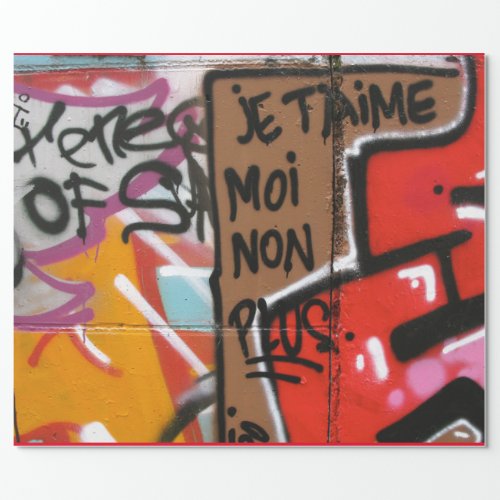 Je taime moi non plus _ I love you me neither Wrapping Paper