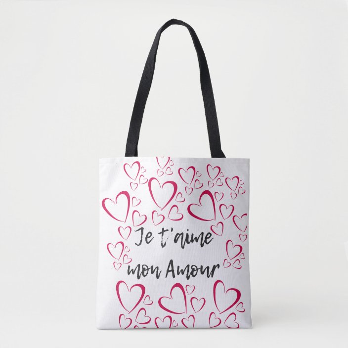 Je T Aime Mon Amour Tote Bag Zazzle Com Je T Aime Mon Amour Tote Bag Zazzle Com