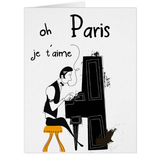 je t'aime Paris Cards (Front)