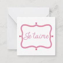 Je taime piink